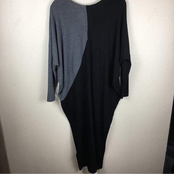 Simple by Suzanne Betro Women’s Black Gray Knit V-Neck Dolman Sleeve Size M - Picture 7 of 10